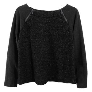 LOFT Sweatshirt with Glittery Front and Back Sz S